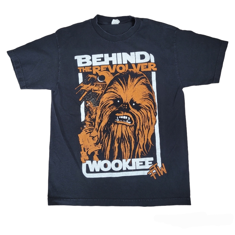 Behind the revolver Wookiee black t-shirt size medium Star Wars